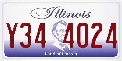 IL license plate Y344024
