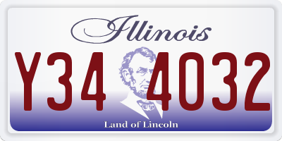 IL license plate Y344032