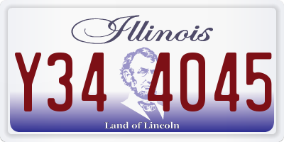 IL license plate Y344045