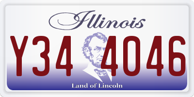 IL license plate Y344046