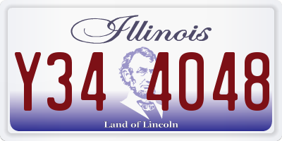 IL license plate Y344048