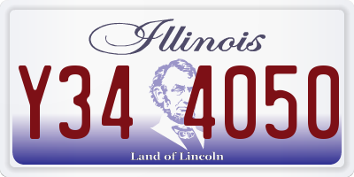 IL license plate Y344050