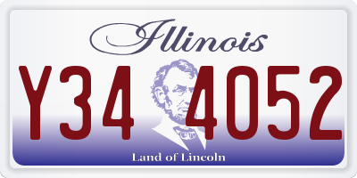 IL license plate Y344052