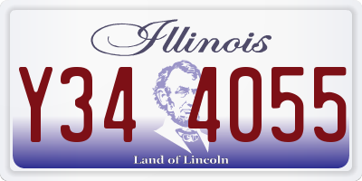 IL license plate Y344055