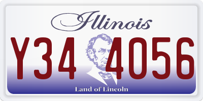 IL license plate Y344056