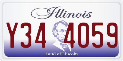 IL license plate Y344059