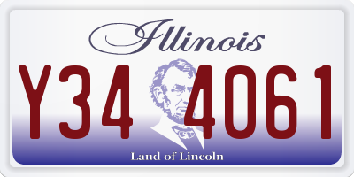 IL license plate Y344061