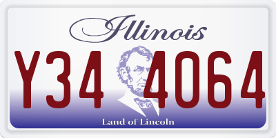 IL license plate Y344064