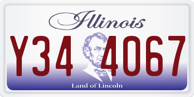 IL license plate Y344067