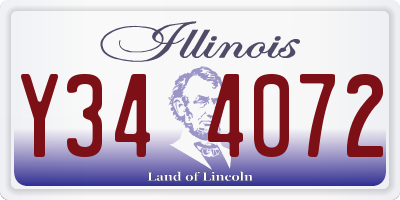 IL license plate Y344072
