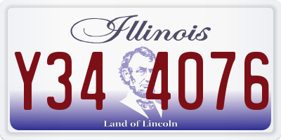 IL license plate Y344076