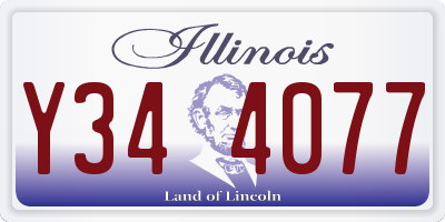 IL license plate Y344077
