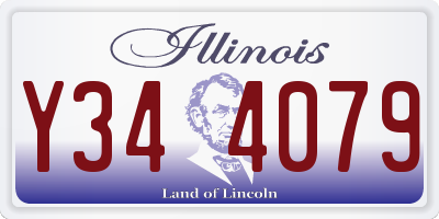 IL license plate Y344079