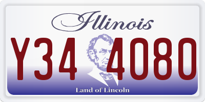 IL license plate Y344080
