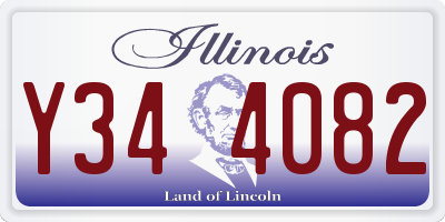 IL license plate Y344082