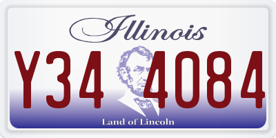 IL license plate Y344084