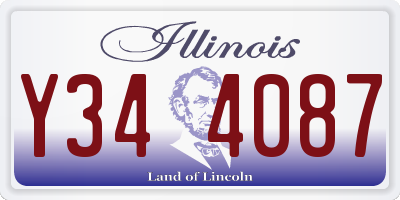 IL license plate Y344087