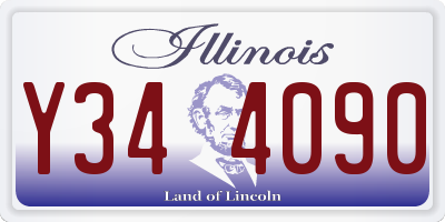 IL license plate Y344090
