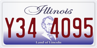 IL license plate Y344095