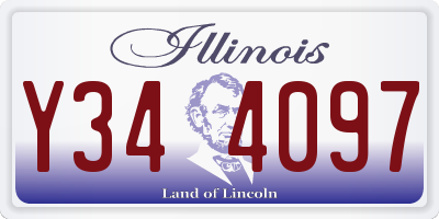 IL license plate Y344097