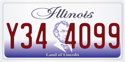 IL license plate Y344099