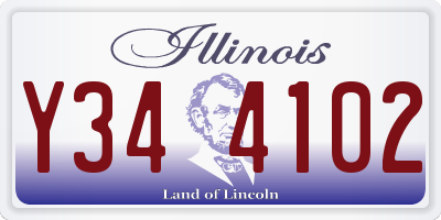 IL license plate Y344102