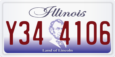 IL license plate Y344106