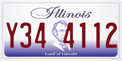 IL license plate Y344112