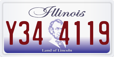 IL license plate Y344119
