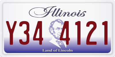 IL license plate Y344121