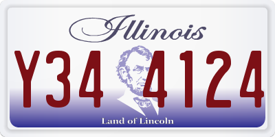 IL license plate Y344124