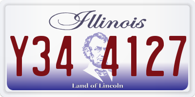 IL license plate Y344127