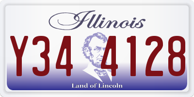 IL license plate Y344128