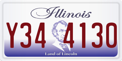 IL license plate Y344130