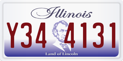 IL license plate Y344131