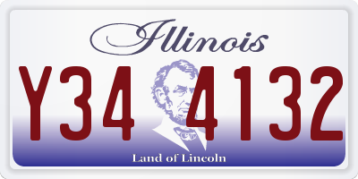 IL license plate Y344132