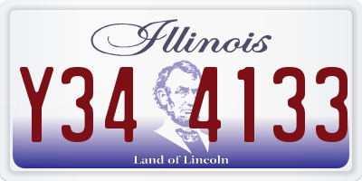 IL license plate Y344133