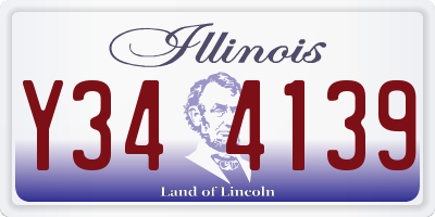 IL license plate Y344139