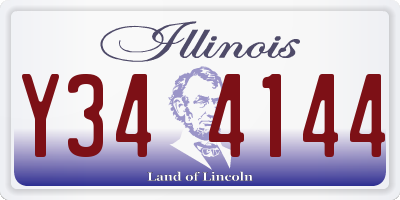 IL license plate Y344144