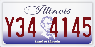 IL license plate Y344145