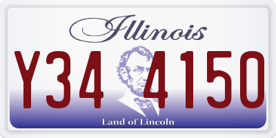 IL license plate Y344150