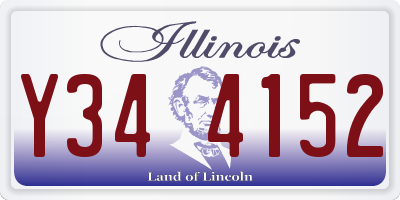 IL license plate Y344152