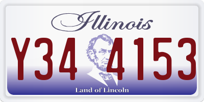 IL license plate Y344153