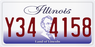 IL license plate Y344158
