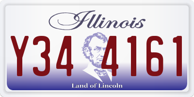 IL license plate Y344161