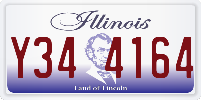 IL license plate Y344164