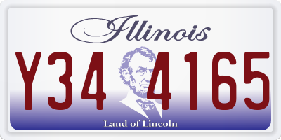 IL license plate Y344165