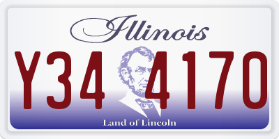 IL license plate Y344170