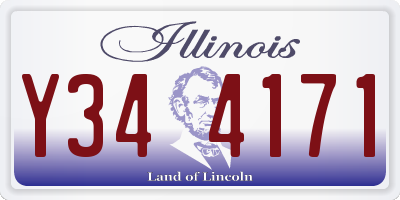 IL license plate Y344171