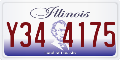 IL license plate Y344175